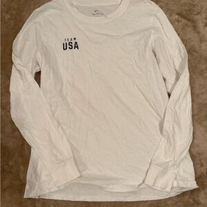 Nike Team USA White Long Sleeve Tee
